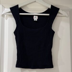 BDG Black Ribbed Tank Top SP